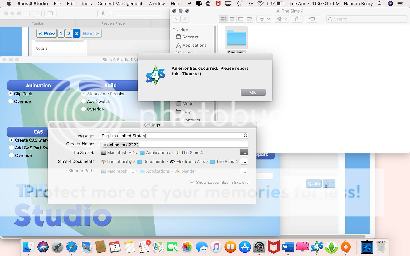 Mac update Unable to find the Sims 4 Sims 4 Studio